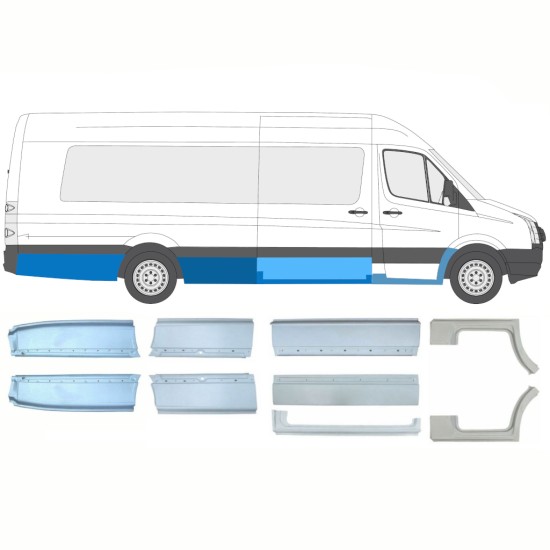 Javító panel készlet hoz Volkswagen Crafter 2005-2017 / Bal+Jobb / 14495