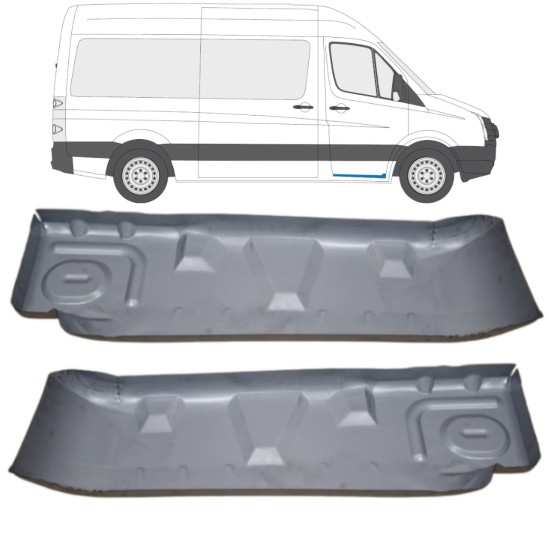 Fellépő lemez bal belső küszöbbel hoz Volkswagen Crafter 2005-2017 / Bal+Jobb / Készlet 15544