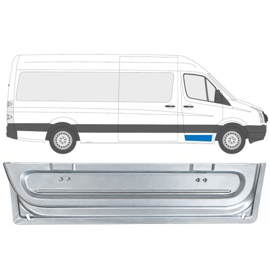 Belső első ajtó javító lemez hoz Volkswagen Crafter 2005-2017 / Jobb 17056