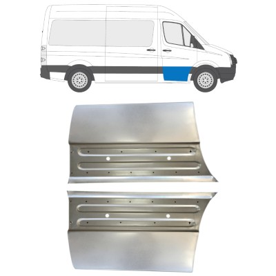 Első ajtó javító lemez hoz Volkswagen Crafter 2005-2017 / Bal+Jobb / Készlet 15496