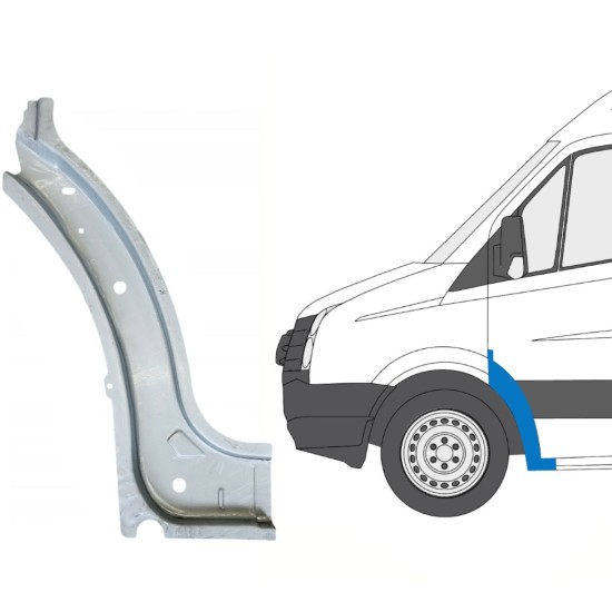 Belső első sárvédő javító panel hoz Volkswagen Crafter 2005-2017 / Bal 15499