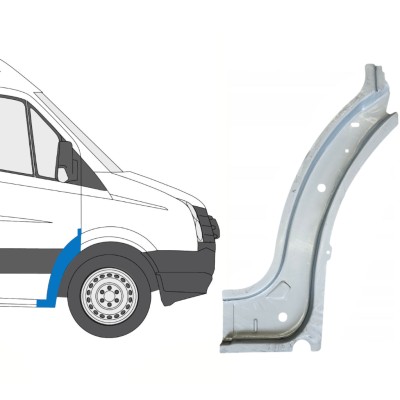 Belső első sárvédő javító panel hoz Volkswagen Crafter 2005-2017 / Jobb 15498