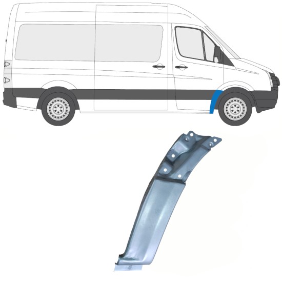 Első sárvédő javító panel hoz Volkswagen Crafter 2005-2017 / Jobb 13752