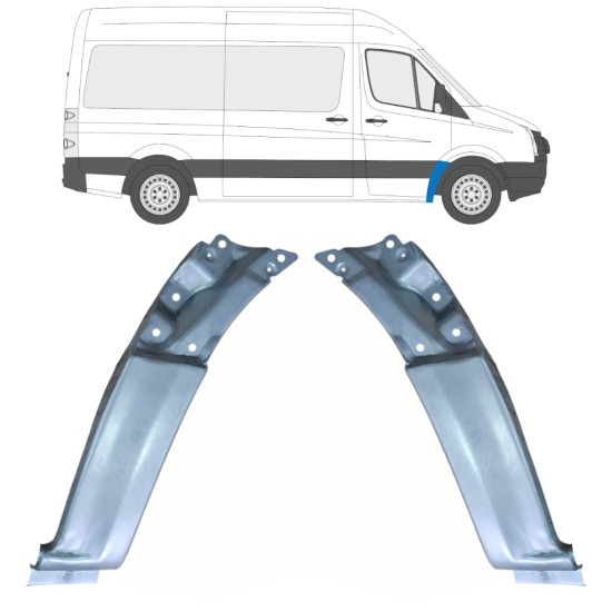 Első sárvédő javító panel hoz Volkswagen Crafter 2005-2017 / Jobb 17255