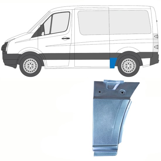 Hátsó sárvédő javító panel hoz Volkswagen Crafter 2005-2017 / Bal 13940
