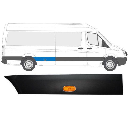 Hátsó sárvédő oldali díszítő elem lámpával hoz Volkswagen Crafter 2005-2017 / Jobb / Készlet 13993