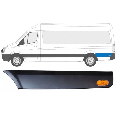 Hátsó sárvédő oldali díszítő elem kerék mögött lámpával hoz Volkswagen Crafter 2005-2017 / Bal / Készlet 13996