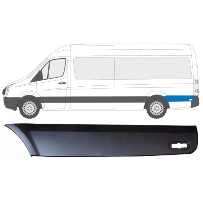 Hátsó sárvédő oldali díszítőelem kerék mögött hoz Volkswagen Crafter 2005-2017 / Bal 13829