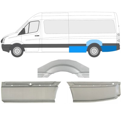 Hátsó sárvédő javító panel hoz Volkswagen Crafter 2005-2017 / Bal / Készlet 13944