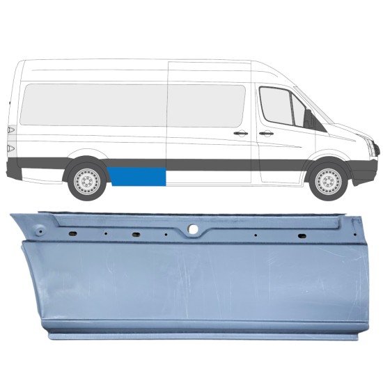 Hátsó sárvédő javító panel hoz Volkswagen Crafter 2005-2017 / Jobb 13452