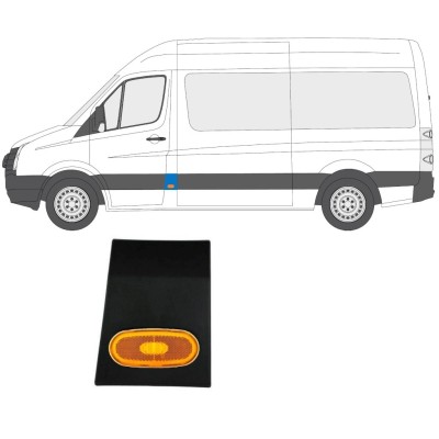 Oldalsó díszítő elem lámpával hoz Volkswagen Crafter 2005-2017 / Bal / Készlet 14148