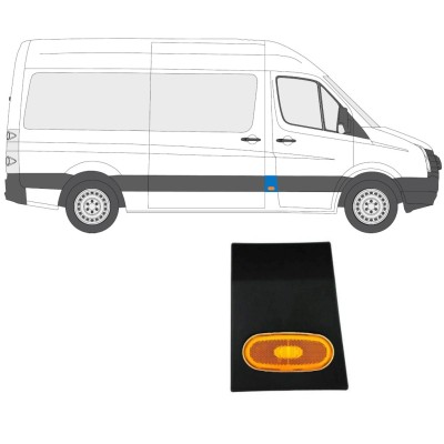 Oldalsó díszítő elem lámpával hoz Volkswagen Crafter 2005-2017 / Jobb / Készlet 14147