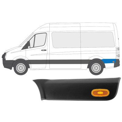 Hátsó sárvédő oldali díszítő elem lámpával hoz Volkswagen Crafter 2005-2017 / Bal / Készlet 14149