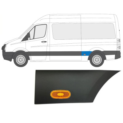 Hátsó sárvédő oldali díszítő elem lámpával hoz Volkswagen Crafter 2005-2017 / Bal / Készlet 14089