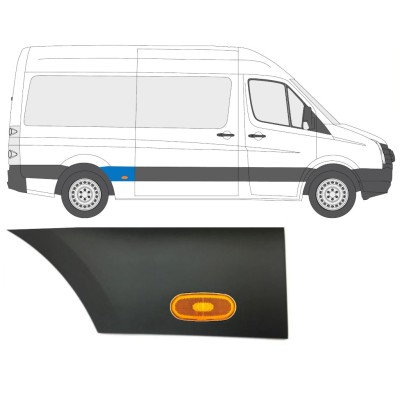 Hátsó sárvédő oldali díszítő elem lámpával hoz Volkswagen Crafter 2005-2017 / Jobb / Készlet 14088