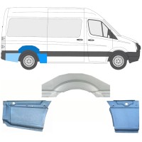 Hátsó sárvédő javító panel hoz Volkswagen Crafter 2005-2017 / Jobb / Készlet 13941
