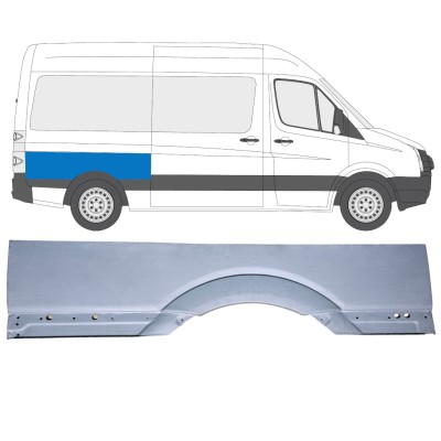 Nagy hátsó sárvédő javító panel hoz Volkswagen Crafter 2005-2017 / Jobb 15511