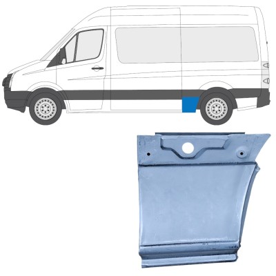 Hátsó sárvédő javító panel hoz Volkswagen Crafter 2005-2017 / Bal 13450