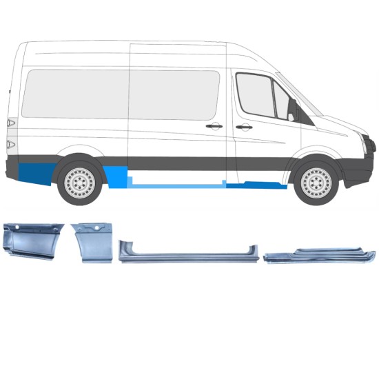 Javító panel készlet hoz Volkswagen Crafter 2005-2017 / Jobb / 14502