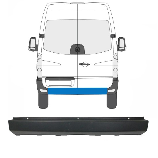 Hátsó lökhárító hoz Volkswagen Crafter 2005-2017 15550