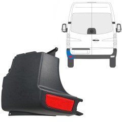 Lökhárító sarok fényvisszaverővel hoz Volkswagen Crafter 2005-2017 / Bal / Készlet 15552