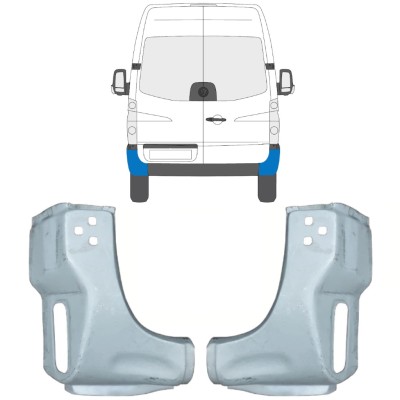Hátsó sarok javító panel hoz Volkswagen Crafter 2005-2017 / Bal+Jobb / Készlet 15507