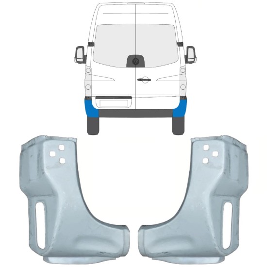 Hátsó sarok javító panel hoz Volkswagen Crafter 2005-2017 / Bal+Jobb / Készlet 15507