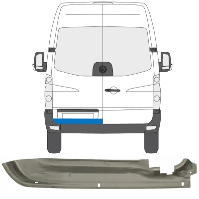 Hátsó ajtó javító panel hoz Volkswagen Crafter 2005-2017 / Bal 13438