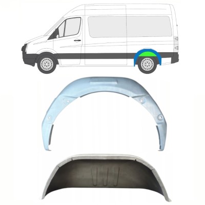 Belső hátsó kerékív javító panel hoz Volkswagen Crafter 2005-2017 / Bal / Készlet 14322