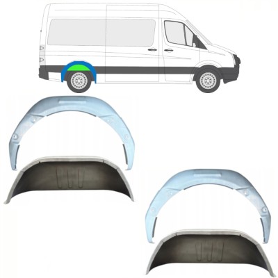 Belső hátsó kerékív javító panel hoz Volkswagen Crafter 2005-2017 / Készlet 14498