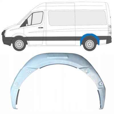 Belső hátsó kerékív javító panel hoz Volkswagen Crafter 2005-2017 / Bal 13898
