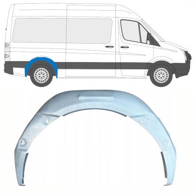 Belső hátsó kerékív javító panel hoz Volkswagen Crafter 2005-2017 / Jobb 13897
