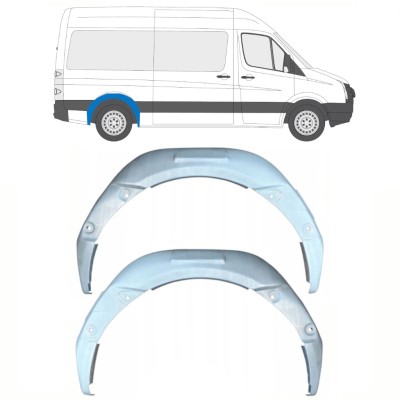 Belső hátsó kerékív javító panel hoz Volkswagen Crafter 2005-2017 / Bal+Jobb / Készlet 15497