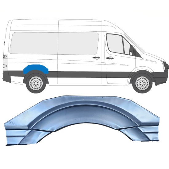 Hátsó sárvédő javító panel
