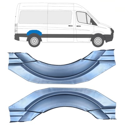 Hátsó sárvédő javító panel hoz Volkswagen Crafter 2005-2017 / Bal+Jobb / Készlet 16159
