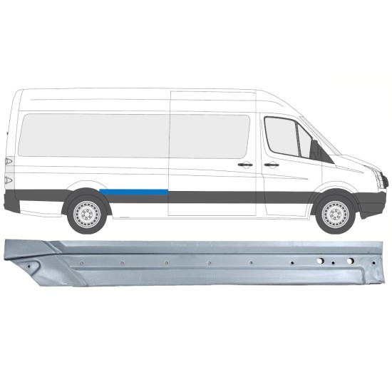 Hátsó sárvédő javító panel hoz Volkswagen Crafter 2005-2017 / Jobb 14332