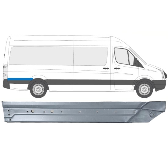 Hátsó sárvédő javító panel hoz Volkswagen Crafter 2005-2017 / Jobb 14331