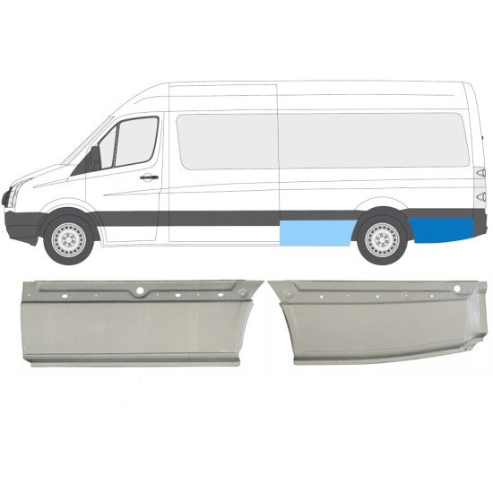 Hátsó sárvédő javító panel hoz Volkswagen Crafter 2005-2017 / Bal / Készlet 14127