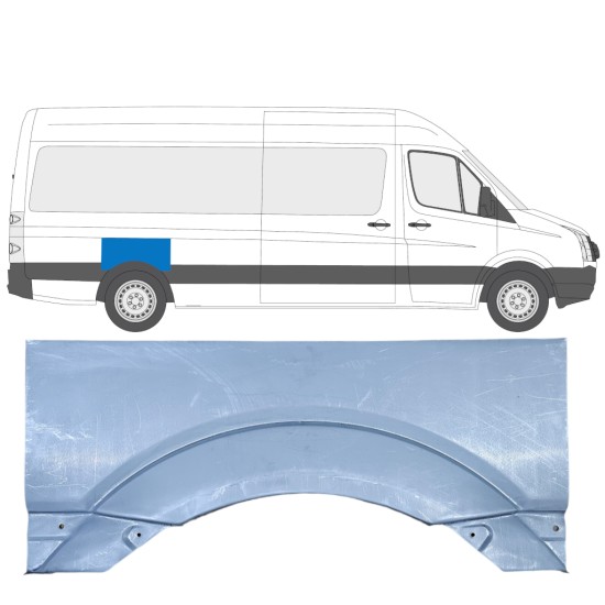 Hátsó sárvédő javító panel hoz Volkswagen Crafter 2005-2017 / Jobb 13440