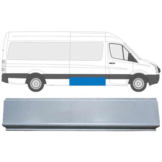 Oldalsó javító panel hoz Volkswagen Crafter 2005-2017 / Bal = Jobb (szimmetrikus) 13972