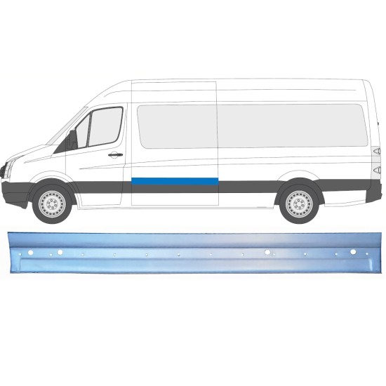 Oldalsó javító panel hoz Volkswagen Crafter 2005-2017 / Bal 16136