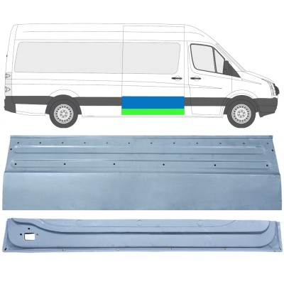 Külső alsó tolóajtó javító panel hoz Volkswagen Crafter 2005-2017 / Jobb / Készlet 14319