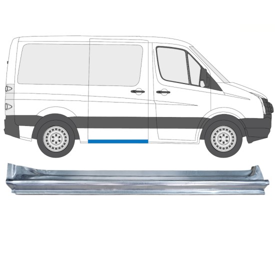 Tolóajtó küszöb javító panel hoz Volkswagen Crafter 2005-2017 / Jobb 14374
