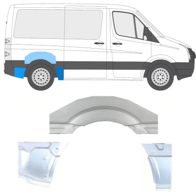 Hátsó sárvédő javító panel hoz Volkswagen Crafter 2005-2017 / Jobb / Készlet 14204