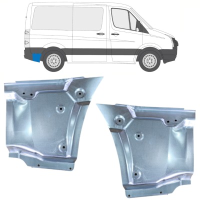 Hátsó sárvédő javító panel hoz Volkswagen Crafter 2005-2017 / Bal+Jobb / Készlet 15523