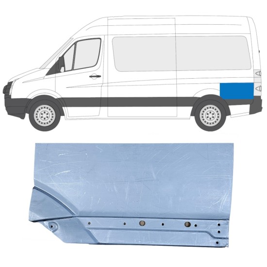 Hátsó sárvédő javító panel hoz Volkswagen Crafter 2005-2017 / Bal 14202