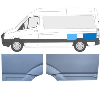 Hátsó sárvédő javító panel hoz Volkswagen Crafter 2005-2017 / Bal / Készlet 15517