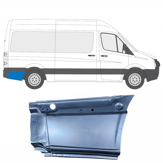 Hátsó sárvédő javító panel hoz Volkswagen Crafter 2005-2017 / Jobb 13443