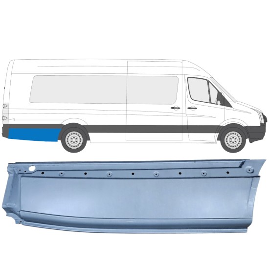 Hátsó sárvédő javító panel hoz Volkswagen Crafter 2005-2017 / Jobb 13512