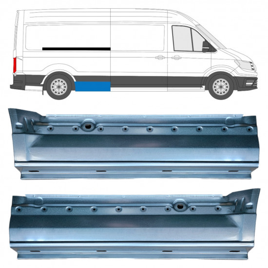 Hátsó sárvédő javító panel hoz Volkswagen Crafter / MAN THE 2017- / LWB / Készlet 11600